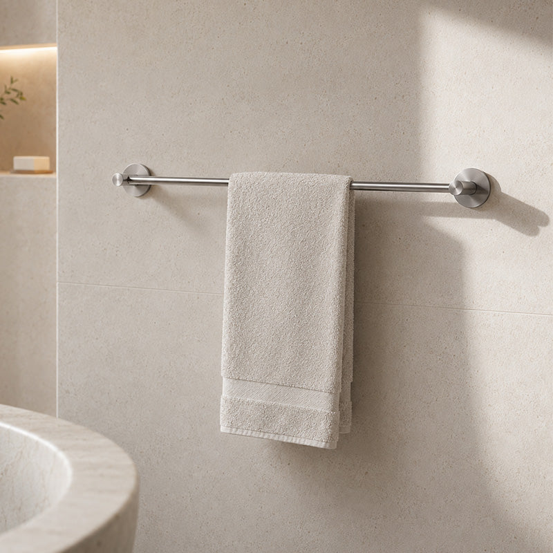 GripPRO Shower Door Towel Rack, Stainless Steel
