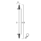 GripPRO Glass Door Pull Handle HB-510