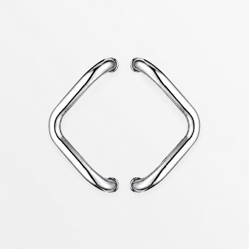 Offset Glass Pull Handle HB140