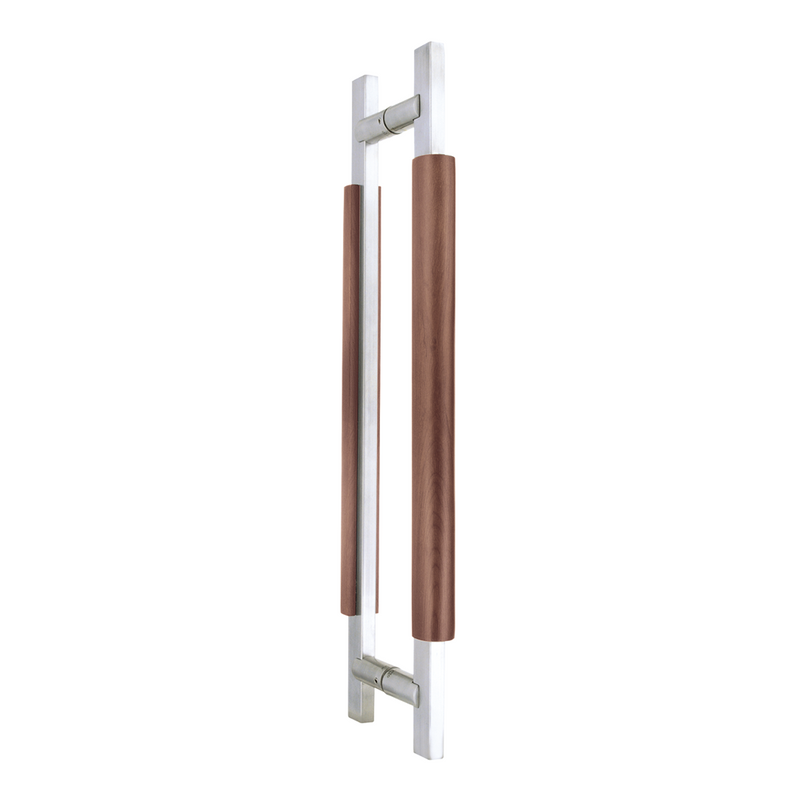 GripPRO Luxury Door Pull Handle with Wood HB-257