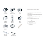 GripPRO 90 Degree Double Leaf Sliding Shower Door Hardware 41