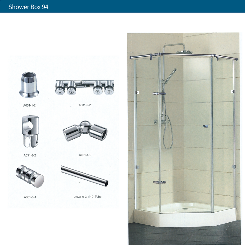 GripPRO Swinging Shower Door System