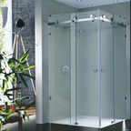 GripPRO 90 Degree Double Leaf Sliding Shower Door